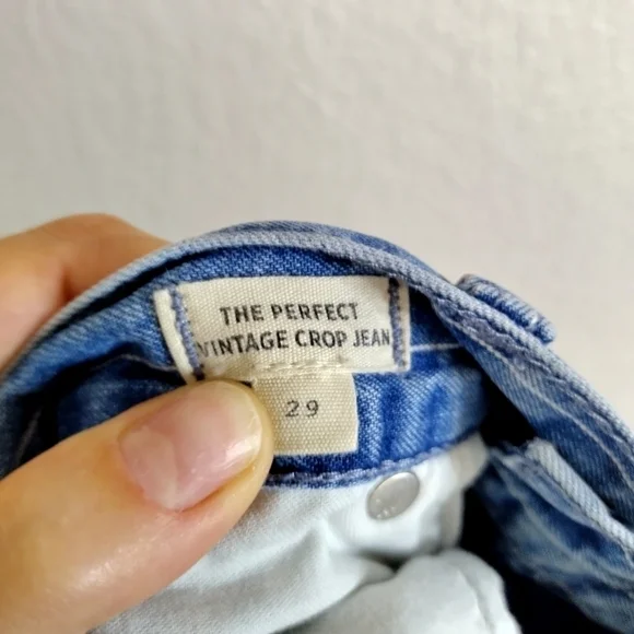 Madewell The Perfect Vintage Jean: Pinstripe Edition sz 29 - Picture 9 of 10